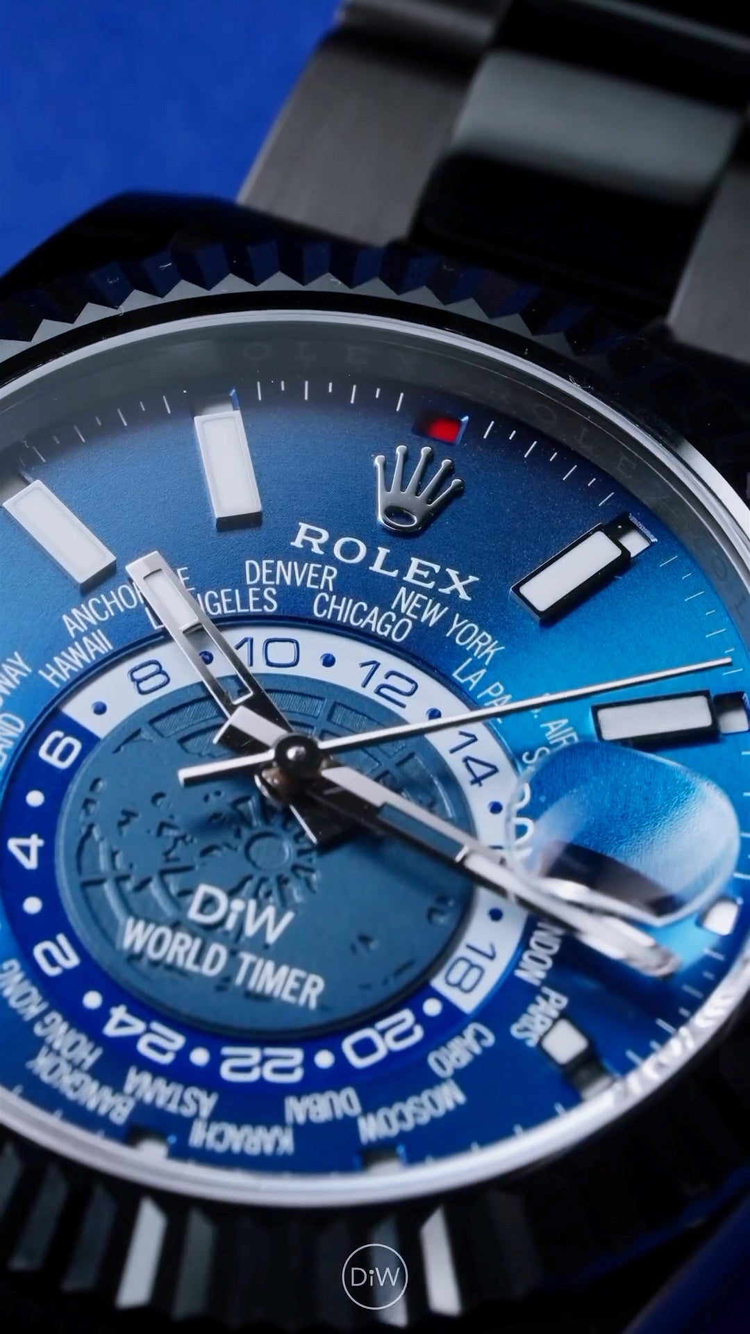 Rolex sky dweller discount blue dial retail price