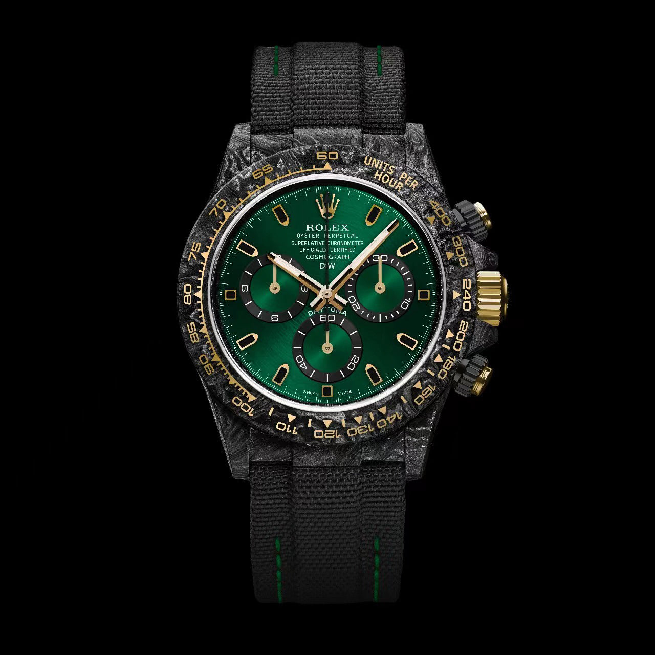 Gold green rolex daytona best sale