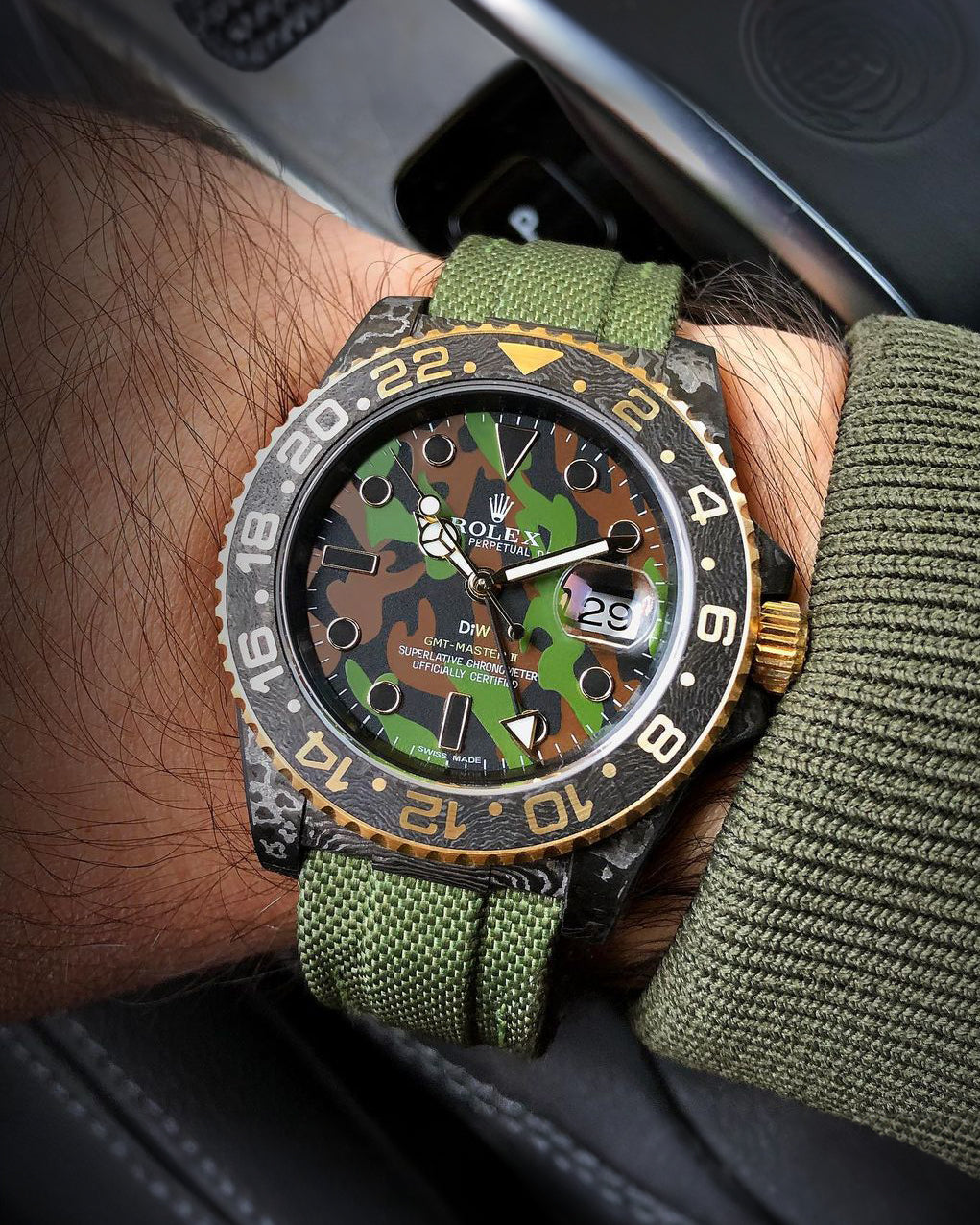 勞力士 DiW 碳纖 格林尼治型II MILITARY GMT | WORLDTIMER