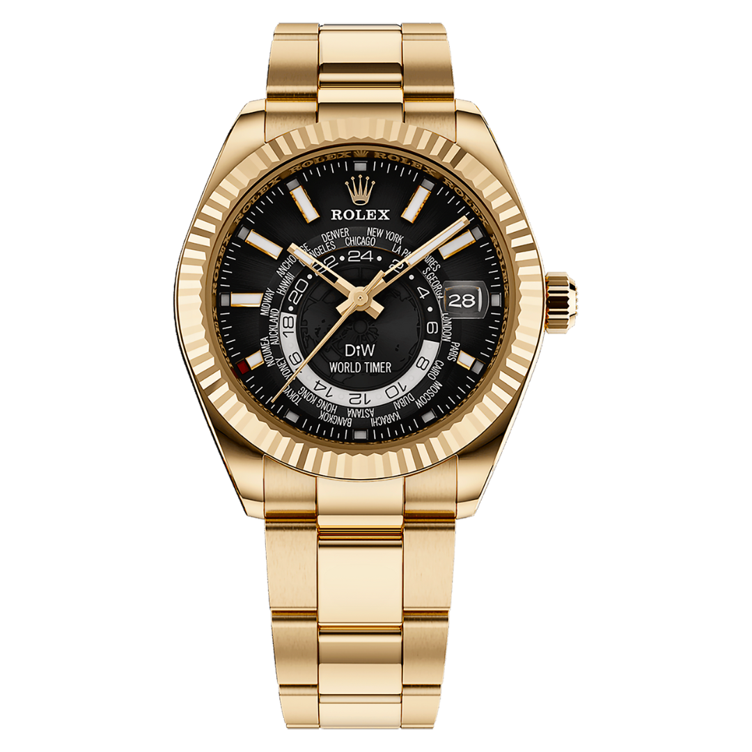 Rolex DiW Sky Dweller GOLD 326934 | WORLDTIMER