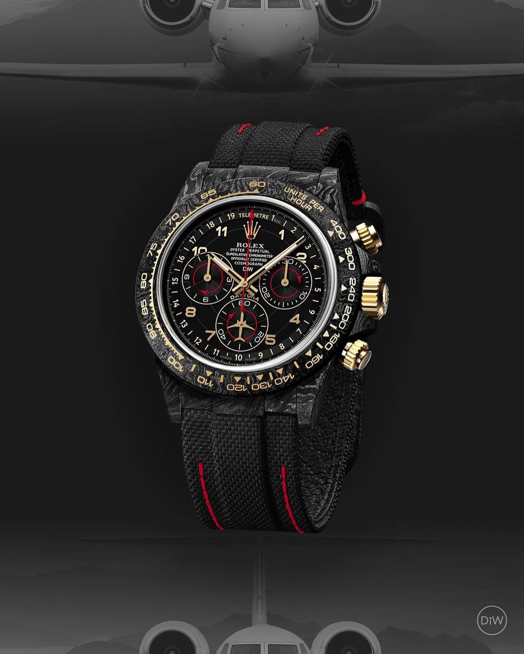 NTPT 碳纖 勞力士 DiW 地通拿 AVIA BLACK Rolex Daytona | WORLDTIMER