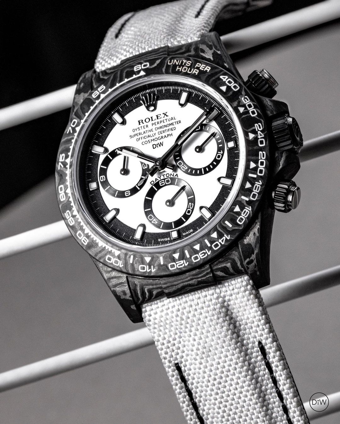 Carbon Rolex DiW Daytona CREAM V2 | WORLDTIMER