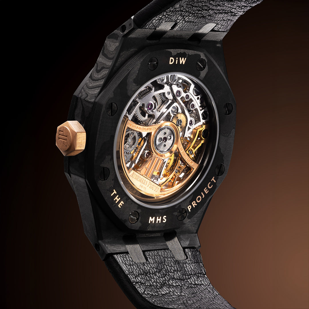 DiW All Carbon AP Royal Oak Double Balance Wheel Openworked 15467OR Skeleton Watch APhk 愛彼 皇家橡樹 | WORLDTIMER