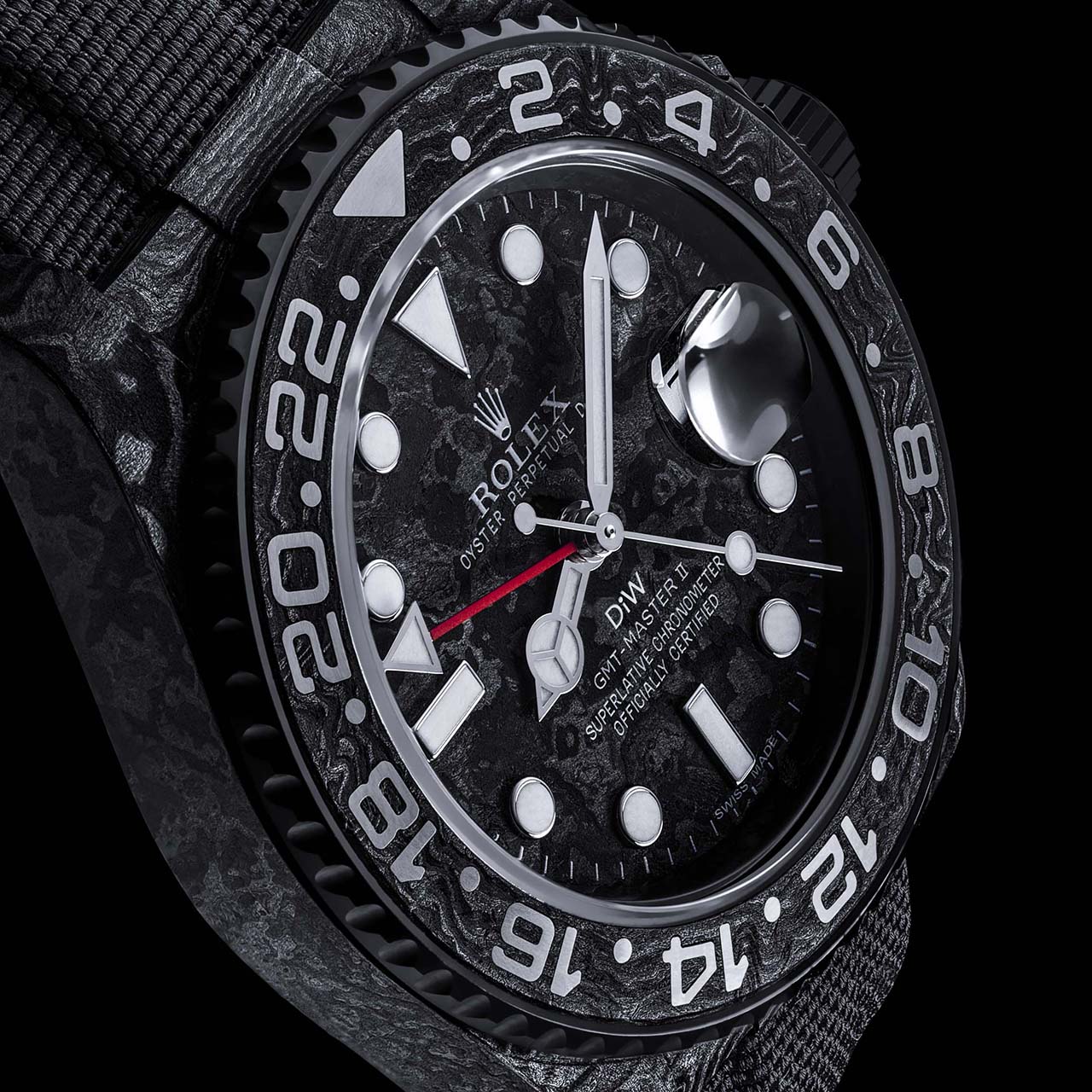 NTPT Carbon DiW Rolex GMT Master II ALL BLACK 勞力士 格林尼治型II | WORLDTIMER