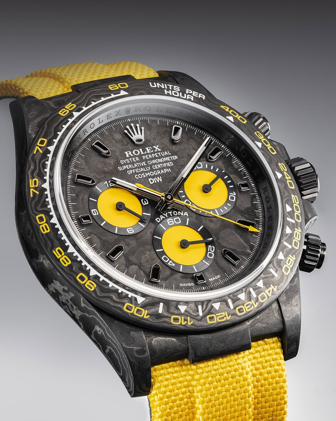 NTPT Carbon Rolex DiW Daytona LEMON EDITION 勞力士地通拿 DiW | WORLDTIMER