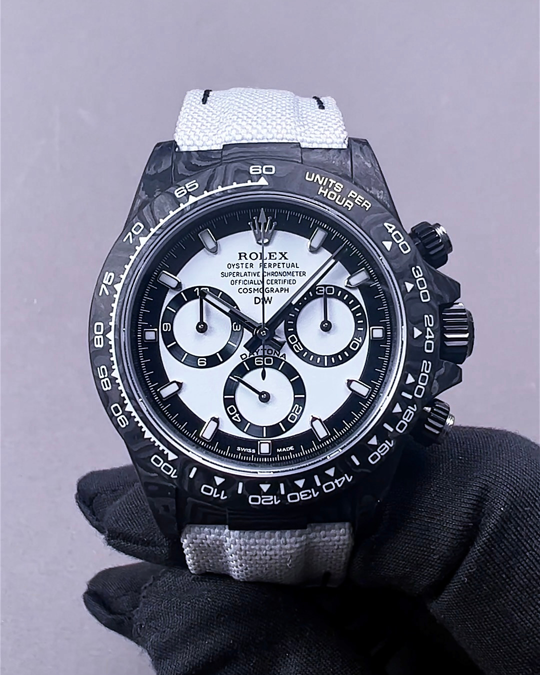 Carbon Rolex DiW Daytona CREAM V2 | WORLDTIMER