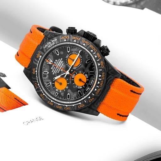 Carbon Rolex DiW Daytona ORANGE EDITION | WORLDTIMER