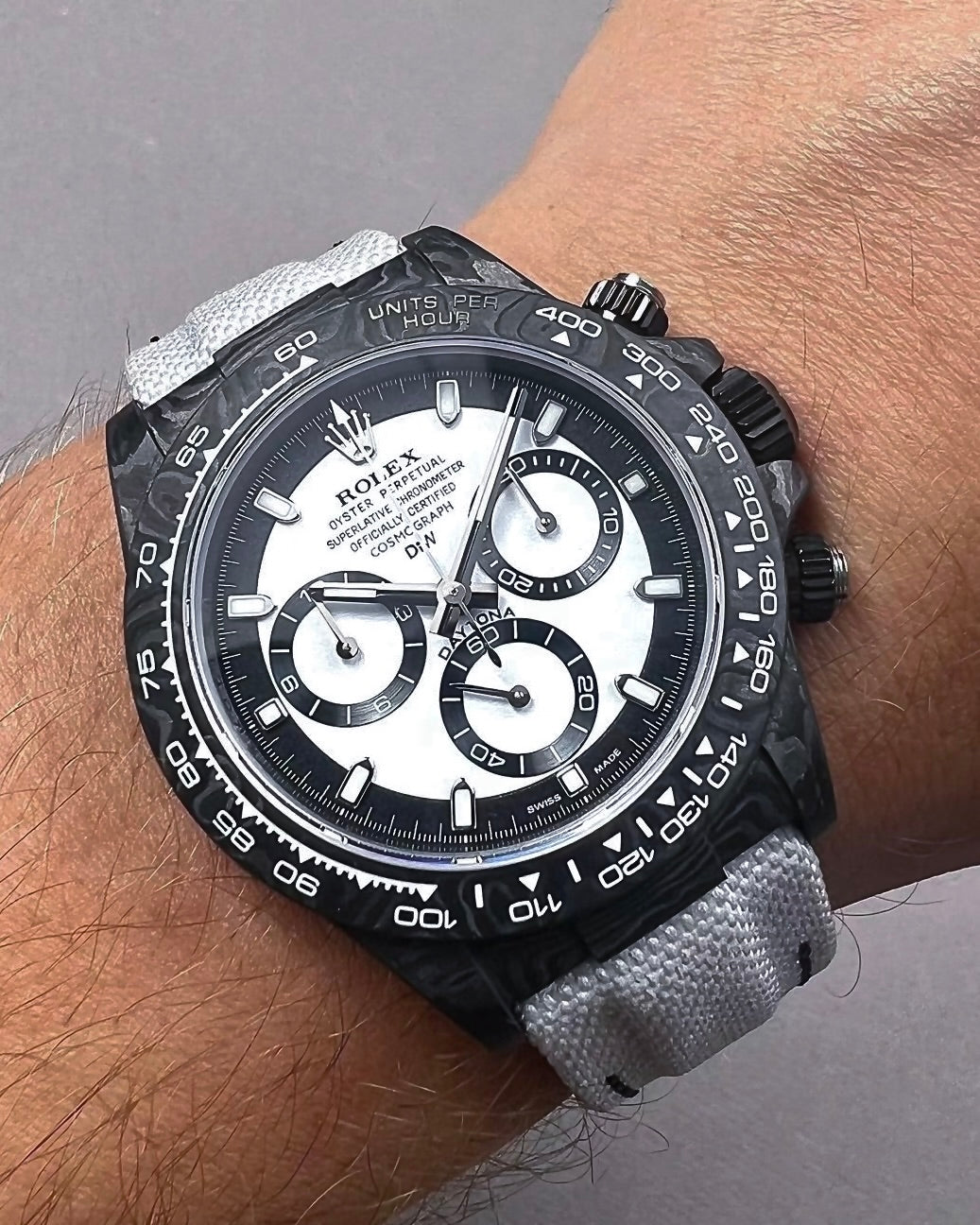 NTPT Carbon Rolex DiW Daytona CREAM V2 勞力士地通拿 | WORLDTIMER