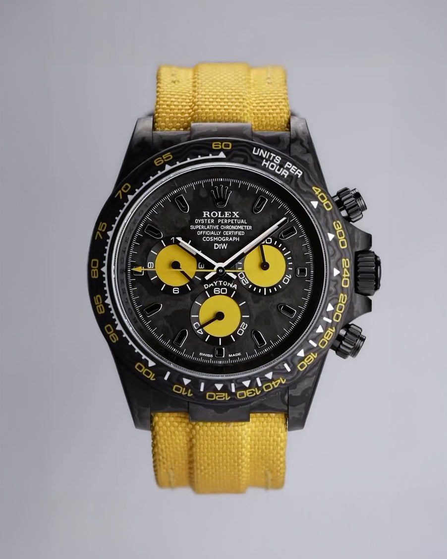 NTPT Carbon Rolex DiW Daytona LEMON EDITION 勞力士 地通拿 DiW | WORLDTIMER