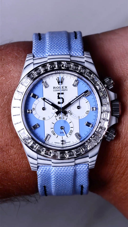 Rolex daytona outlet blue bezel