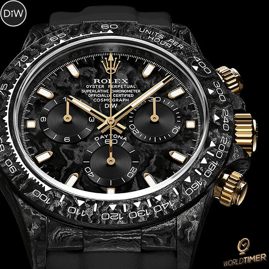 NTPT Carbon DiW Rolex Daytona BLACK & GOLD 碳纖 勞力士地通拿 | WORLDTIMER