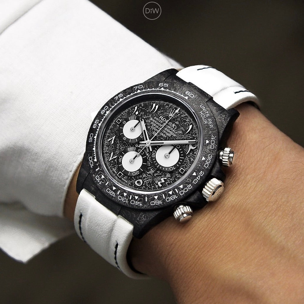 NTPT Carbon Rolex DiW Daytona BLACK AND WHITE | WORLDTIMER