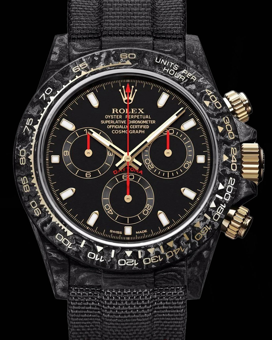 NTPT Carbon Rolex DiW Daytona OG BLACK 勞力士地通拿 DiW | WORLDTIMER