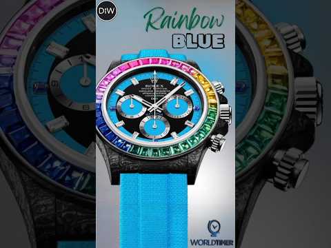 Buy DiW Rolex Daytona RAINBOW BLUE Daytona Online WORLDTIMER