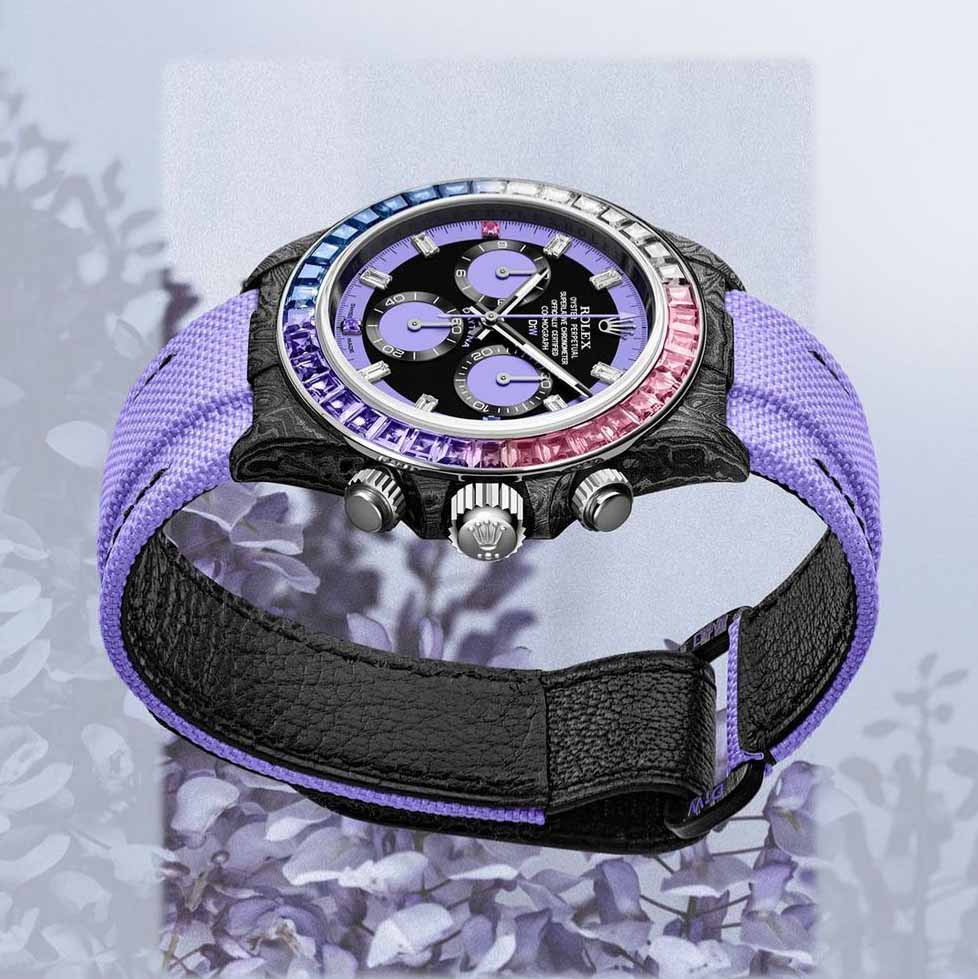 Rolex DiW Daytona RAINBOW VIOLET 勞力士地通拿 DiW | WORLDTIMER