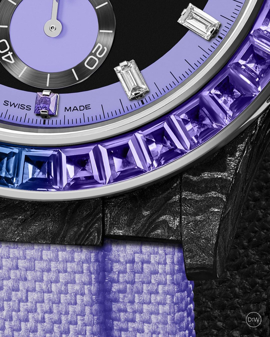 Rolex DiW Daytona RAINBOW VIOLET 勞力士地通拿 DiW | WORLDTIMER