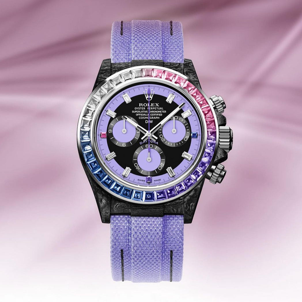 Rolex DiW Daytona RAINBOW VIOLET 勞力士地通拿 DiW | WORLDTIMER