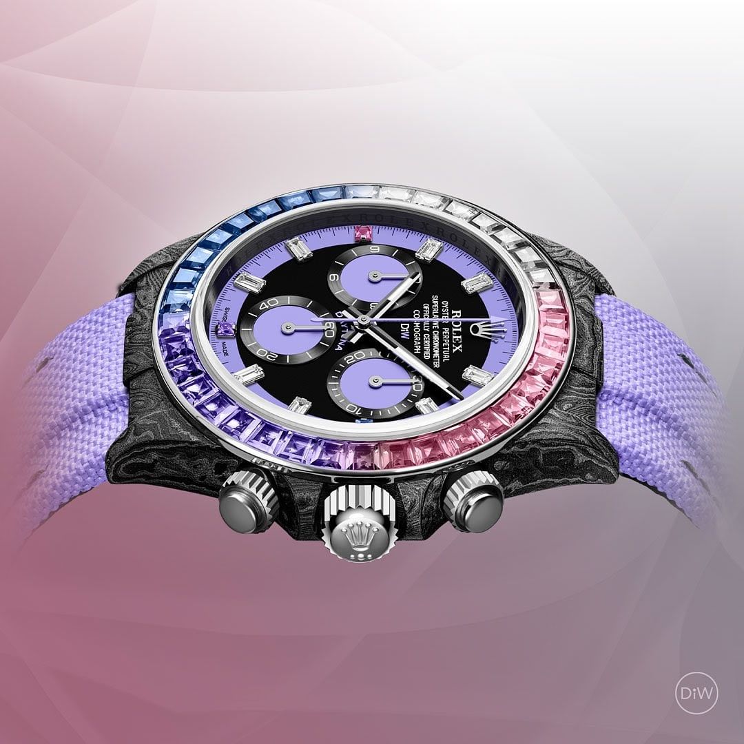 Rolex DiW Daytona RAINBOW VIOLET 勞力士地通拿 DiW | WORLDTIMER