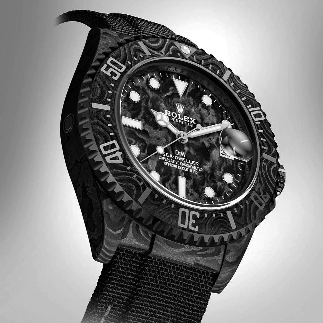 Buy NTPT Carbon Rolex DiW Sea Dweller ALL BLACK Online WORLDTIMER