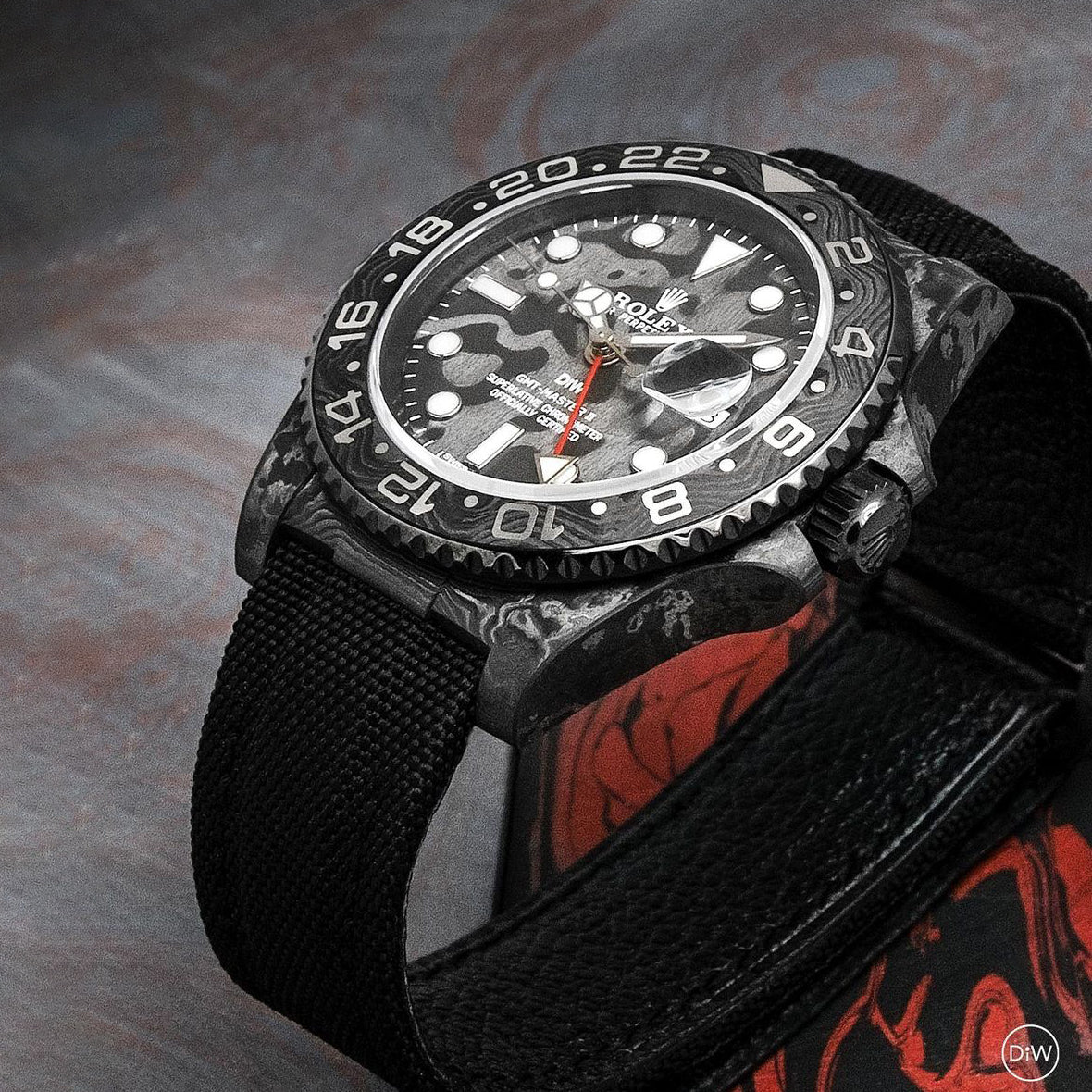 Rolex DiW GMT Master II ALL BLACK | WORLDTIMER