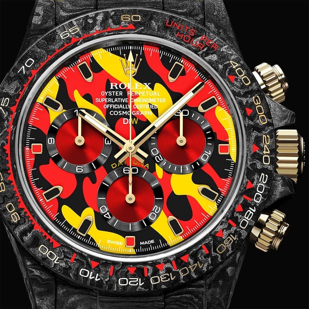 NTPT Carbon Rolex DiW Daytona MILITARY YELLOW 勞力士 地通拿 DiW | WORLDTIMER