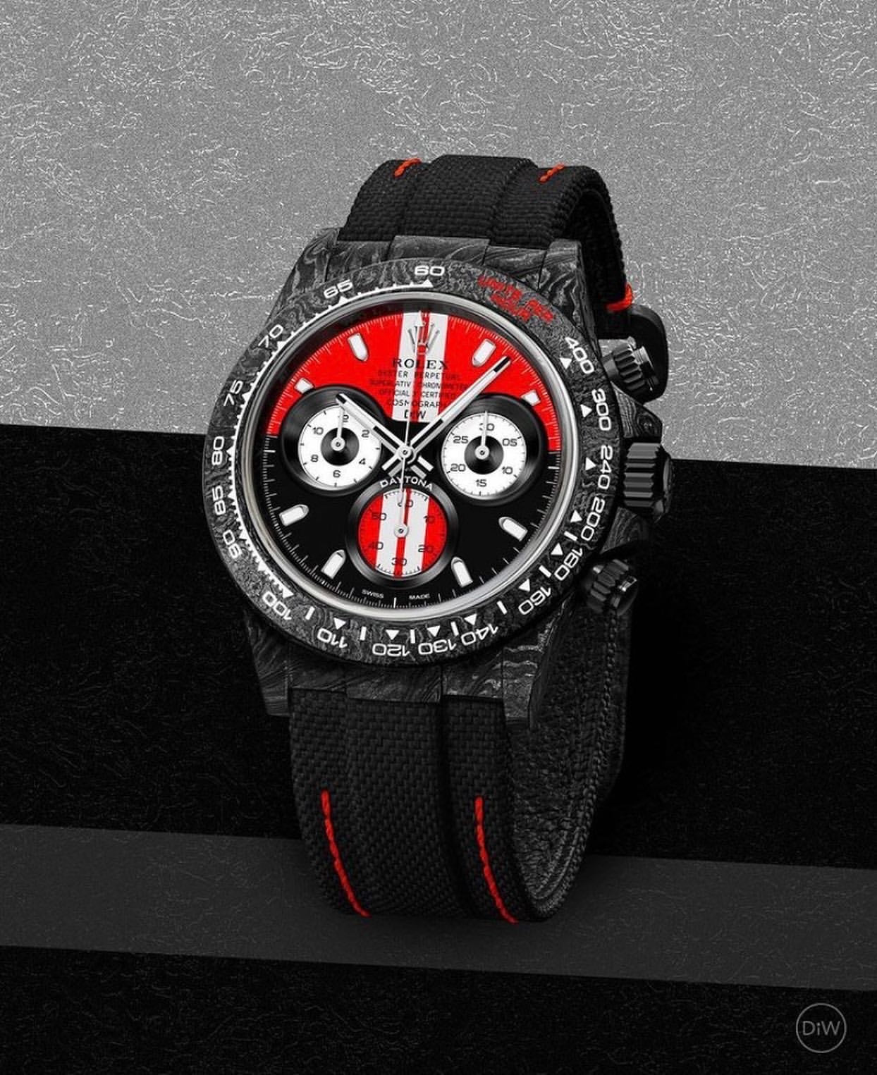 NTPT Carbon Rolex DiW Daytona GT RED 勞力士 地通拿 DiW | WORLDTIMER