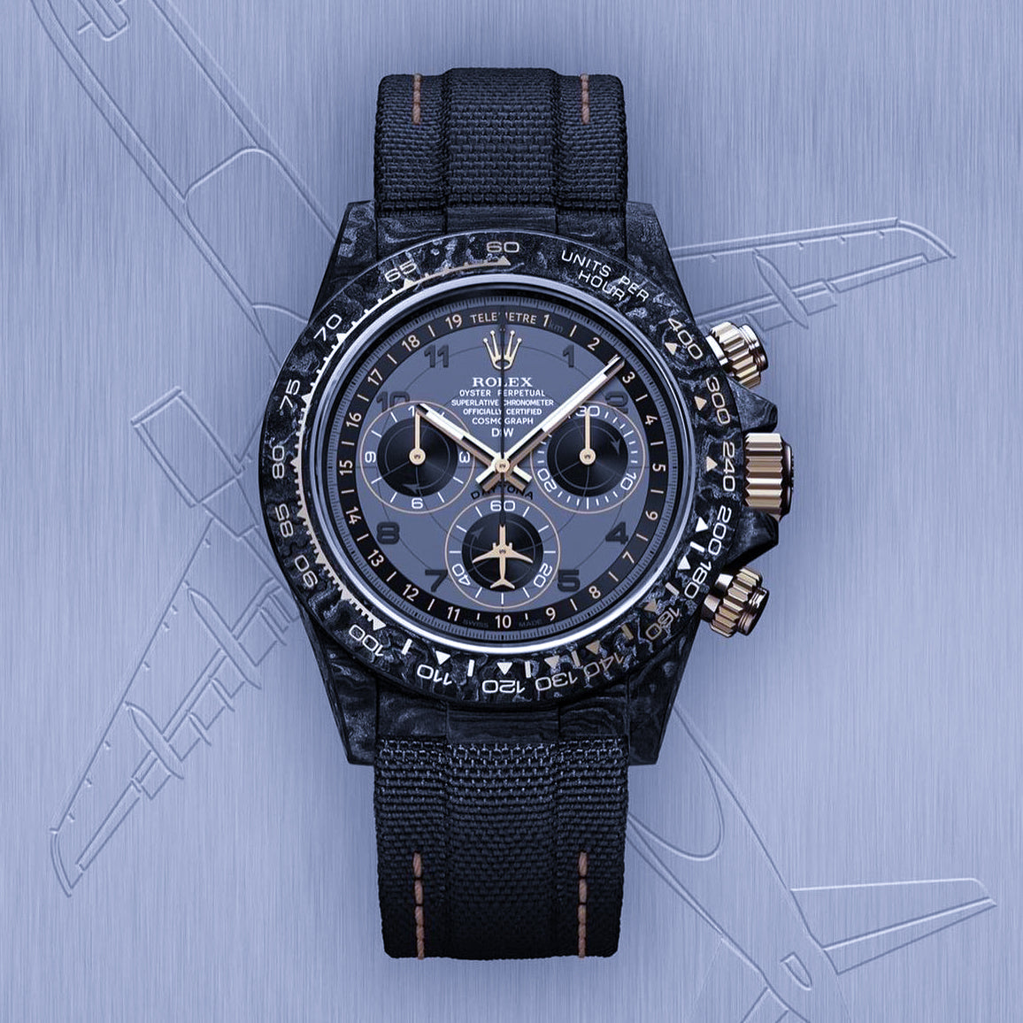 NTPT 碳纖 勞力士 地通拿 NTPT Carbon Rolex Daytona AVIA GREY | WORLDTIMER