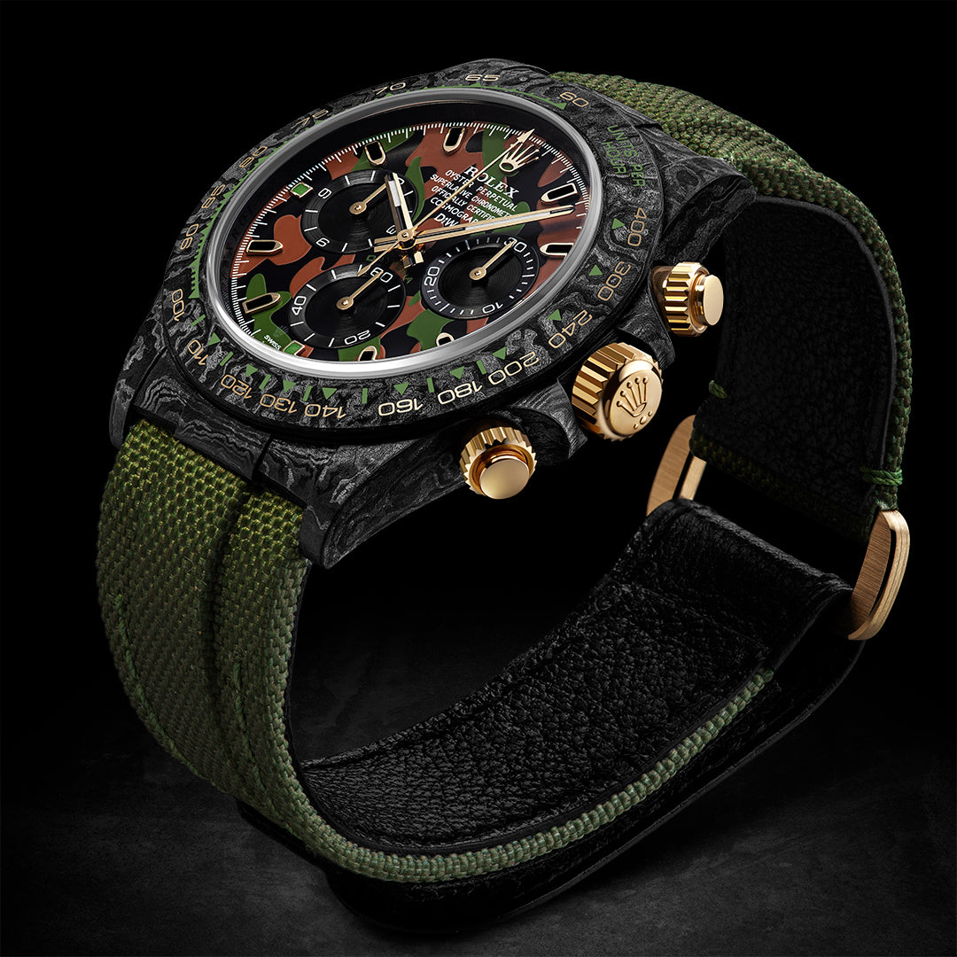 DiW Carbon Rolex Daytona "MILITARY GREEN UNIQUE 2" | WORLDTIMER