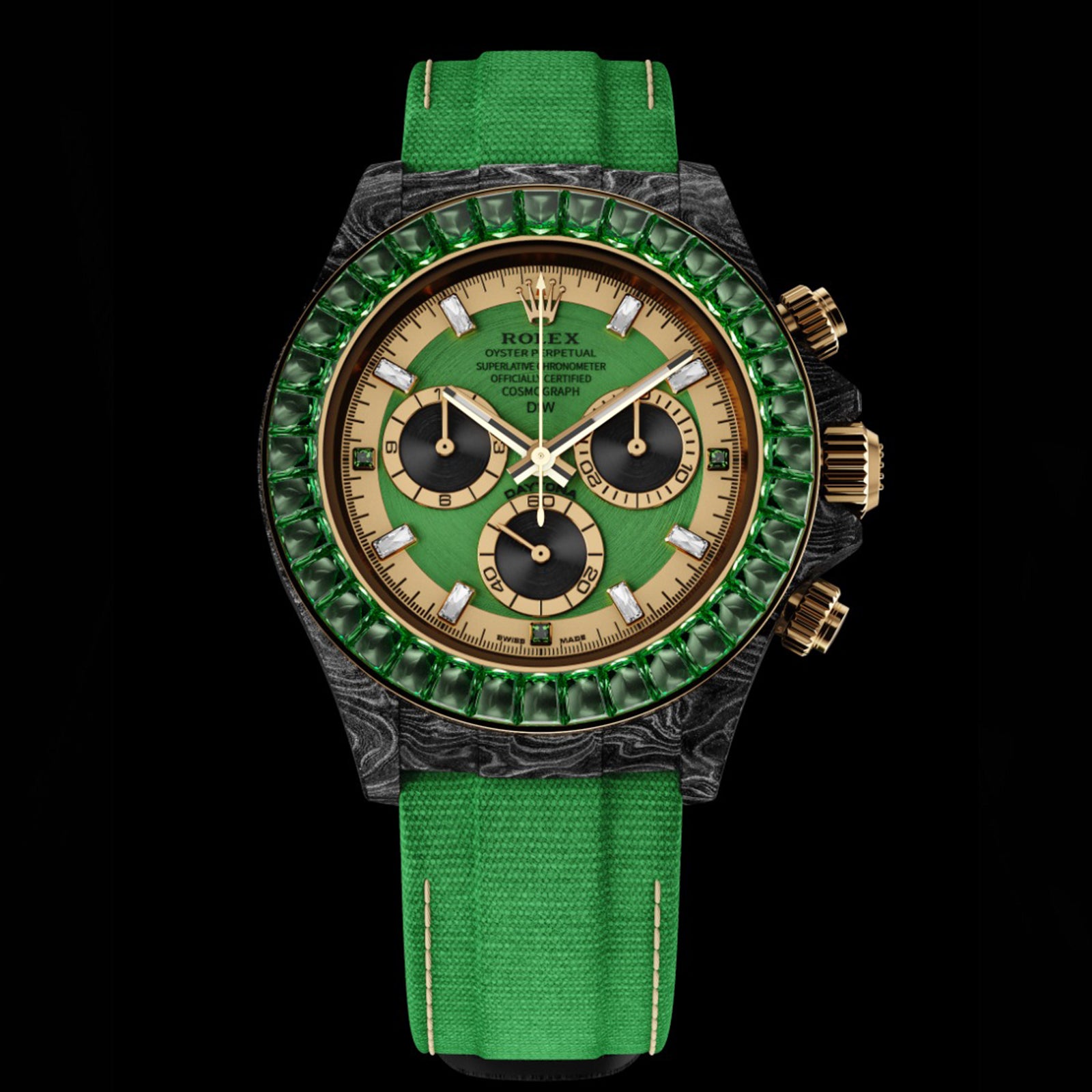 Rolex DiW Daytona RAINBOW EMERALD 勞力士 地通拿 DiW | WORLDTIMER