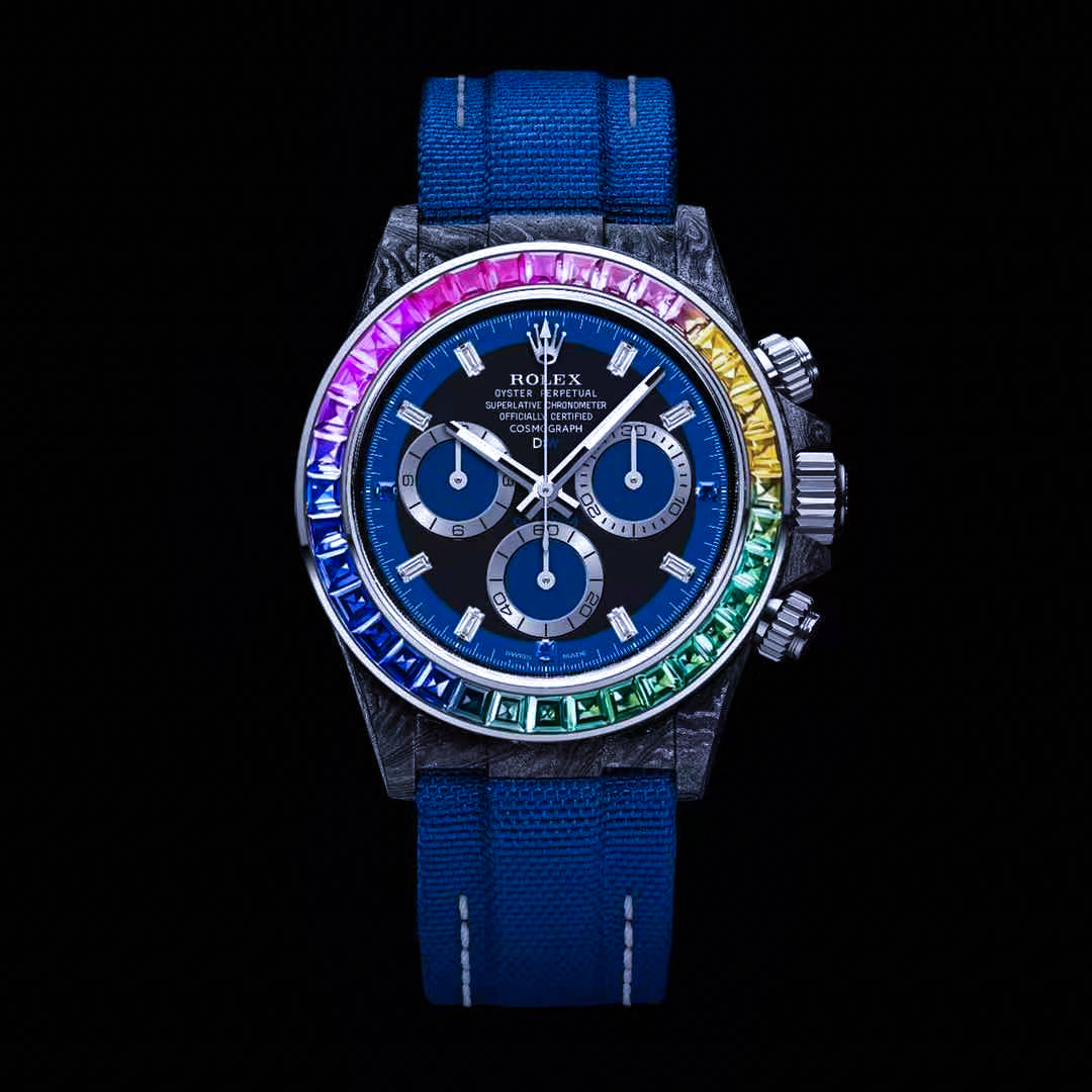 Rolex DiW Daytona RAINBOW NAVY 勞力士 地通拿 DiW | WORLDTIMER