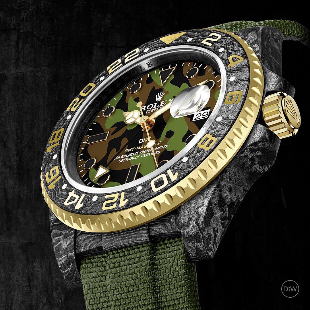 Rolex DiW 勞力士 Carbon GMT-Master II "MILITARY GMT" | WORLDTIMER