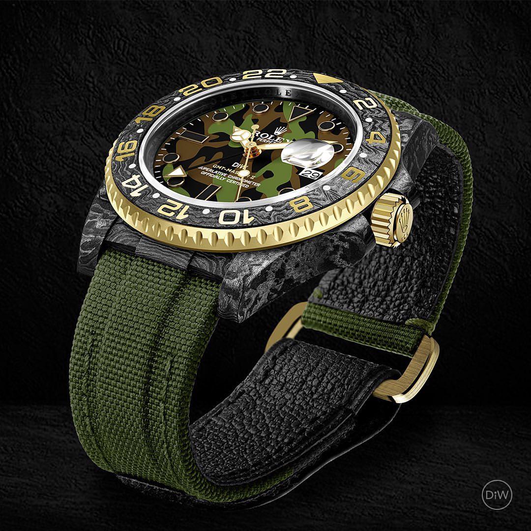 Rolex DiW 勞力士 Carbon GMT-Master II "MILITARY GMT" | WORLDTIMER