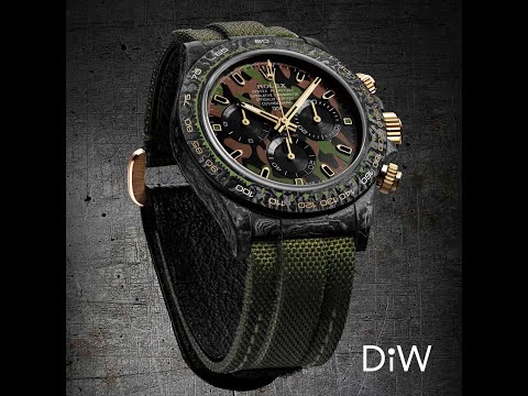 NTPT Carbon DiW Rolex Daytona "MILITARY GREEN UNIQUE 2" | WORLDTIMER