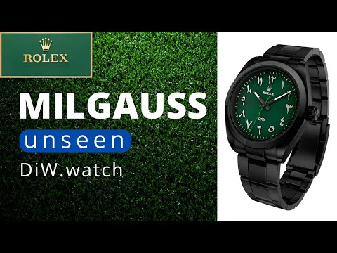 DiW Rolex Milgauss DLC BLACK & DIAL GREEN 116400GV | WORLDTIMER