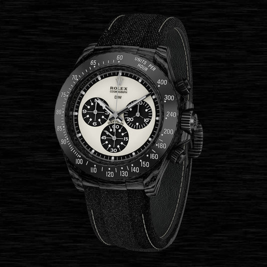 NTPT Carbon Rolex DiW Daytona PAUL NEWMAN BLACK 勞力士 地通拿 DiW | WORLDTIMER